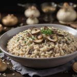 Risotto aux champignons crémeux