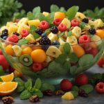 Salade de fruits frais à la menthe