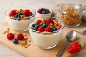 Yaourt Grec aux Baies et Granola Maison